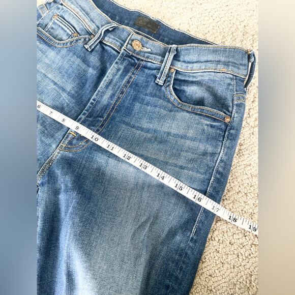 Mother insider crop step fray jeans in not rough enough kick flare HR summer 28 - Picture 15 of 16